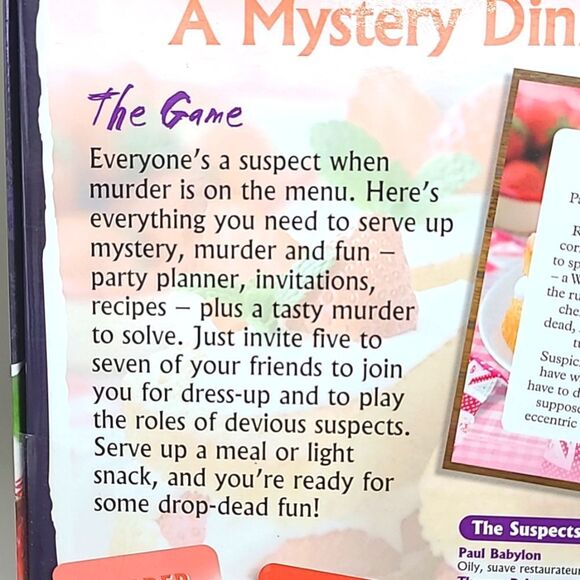 A Mystery Dinner Party Game, A Slice of Murder - Picture 6 of 9